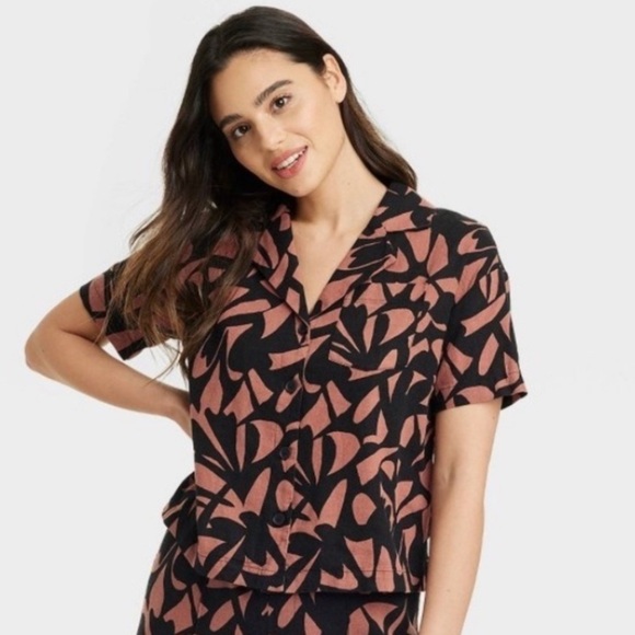 NWT A New Day Button Linen Blend Shirt  Size S - Picture 4 of 10